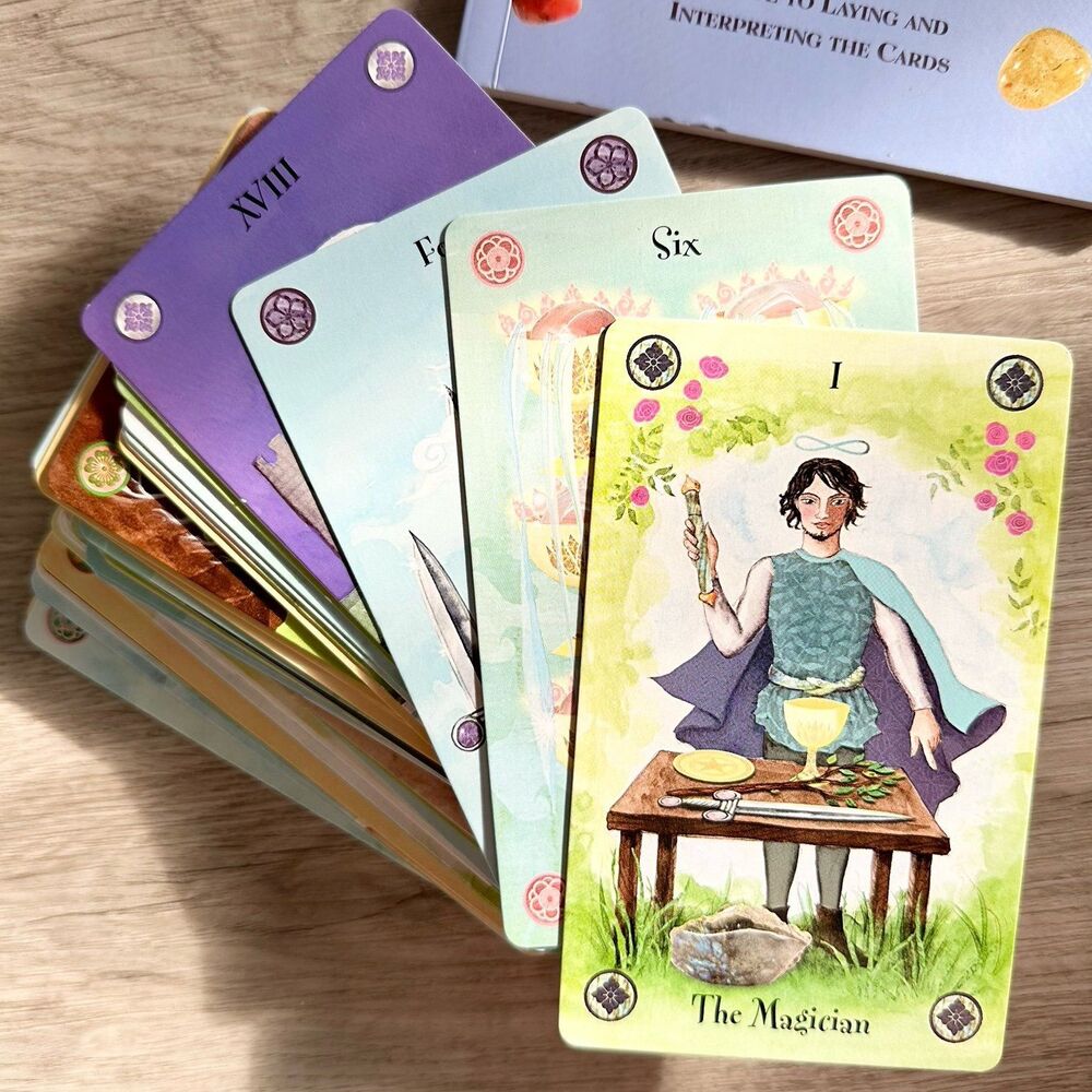 The Crystal Tarot Full Card Deck & Inspirational Book Philip Permutt 2010 - Picture 6 of 10